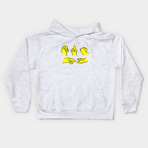 Hands Kids Hoodie by deshman